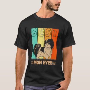 Best Shih Tzu Dog Mum Ever Retro Graphic Mama Moth T-Shirt