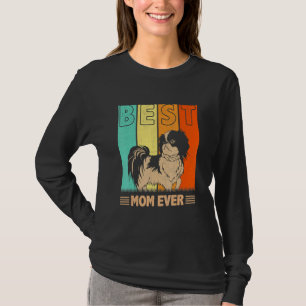Best Shih Tzu Dog Mum Ever Retro Graphic Mama Moth T-Shirt