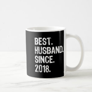 Best Shirt Husband Since 2018 1st Wedding Coffee Mug
