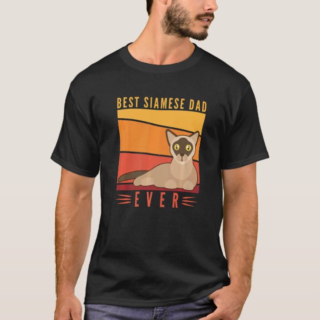 BEST SIAMESE CAT DAD EVER T-Shirt (Front)