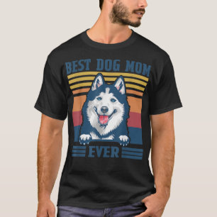 Best Siberian Husky Mom Ever Funny Dog Mom Mother' T-Shirt