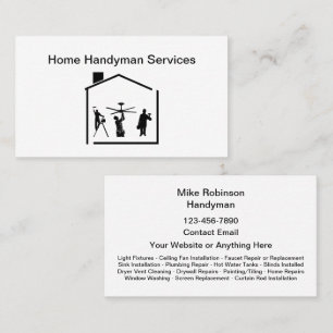 Best Simple Handyman Business Cards