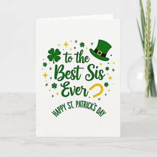 Best Sis St Patricks Day Card