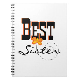 Best Sister Butterfly Gifts Notebook