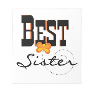 Best Sister Butterfly Gifts Notepad