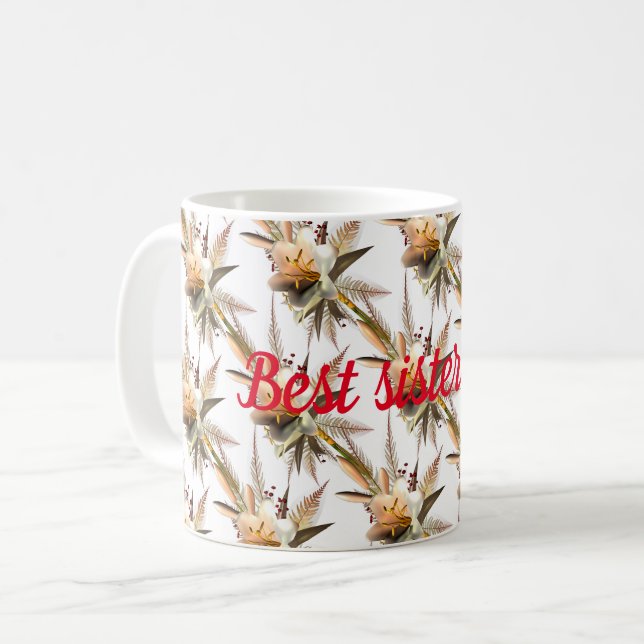 Best sister ever coffee mug (Front Left)
