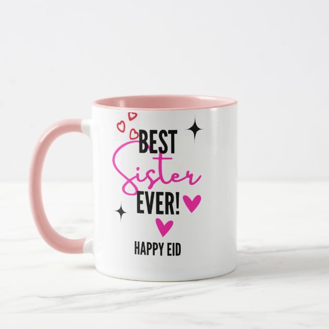 Best Sister Ever Happy Eid Mug  (Left)