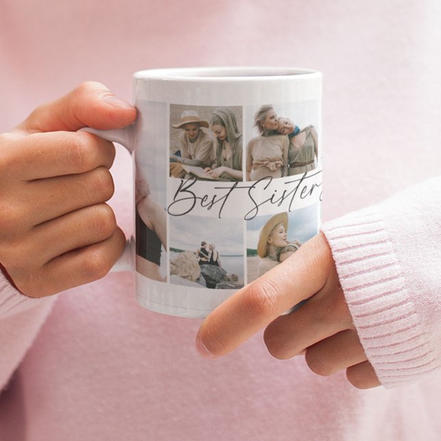 Best Sister Ever Keepsake Photo Collage Coffee Mug (Creator Uploaded)