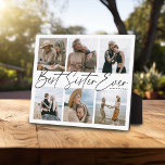 'Best Sister Ever' Keepsake Photo Collage Plaque<br><div class="desc">Let your sister know how much she means to you with this keepsake gift photo collage plaque. Design features 6 of your favourite pictures of you and your sister,  script text that reads 'Best Sister Ever' and name/s. Perfect gift for your sibling for Christmas,  Birthdays or Just because... !</div>