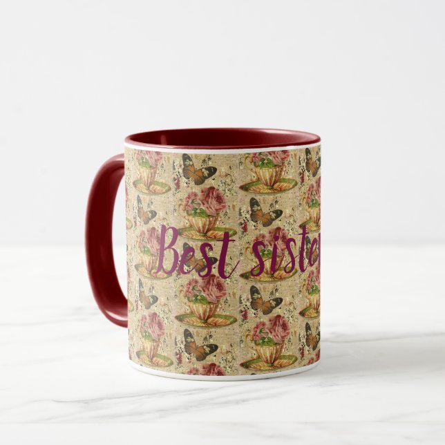 Best sister ever mug (Front Left)