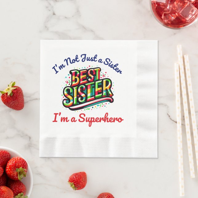 Best sister ever napkin (Insitu)