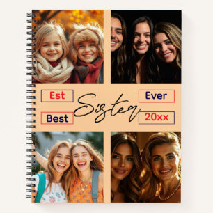 Best Sister Ever Personalised Journal with Custom