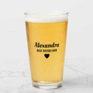 Best Sister Glass