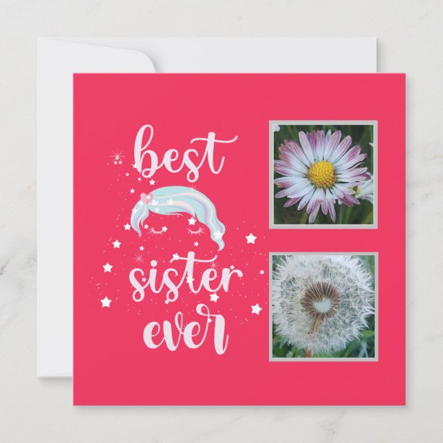 Best Sister Photo Template (Front)