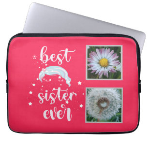 Best Sister Photo Template Laptop Sleeve