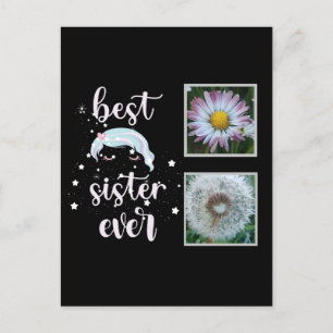 Best Sister Photo Template Postcard