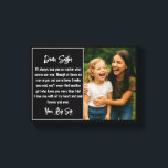 Best Sister Script Photo Collage Canvas Print<br><div class="desc">Celebrate your unbreakable bond with this elegant Best Sister script photo collage canvas print. Featuring your favourite photos and the heartfelt “Best Sister” script, this personalised wall art is the perfect way to say "I love you" in a meaningful and lasting way. Add your names, dates, or a special message...</div>