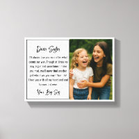 Best Sister Script Photo Collage