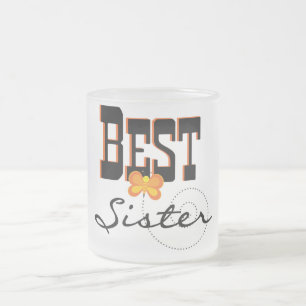 Best Sister T-shirts and Gifts Frosted Glass Coffee Mug