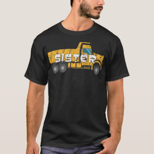 Best Sister Yellow Construction fitness fitness  T-Shirt