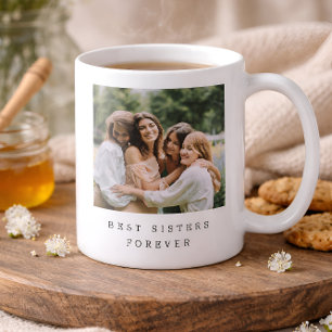 Best Sisters Forever Custom Photo Personalised Coffee Mug