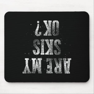 Best Skiing Kids Ski Gift Cute Skier Men Women Boy Mouse Pad