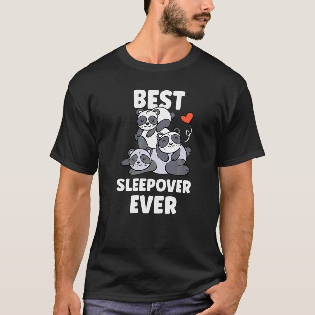 Best Sleepover Ever Team Party Overnight Cute T-Shirt (Front)