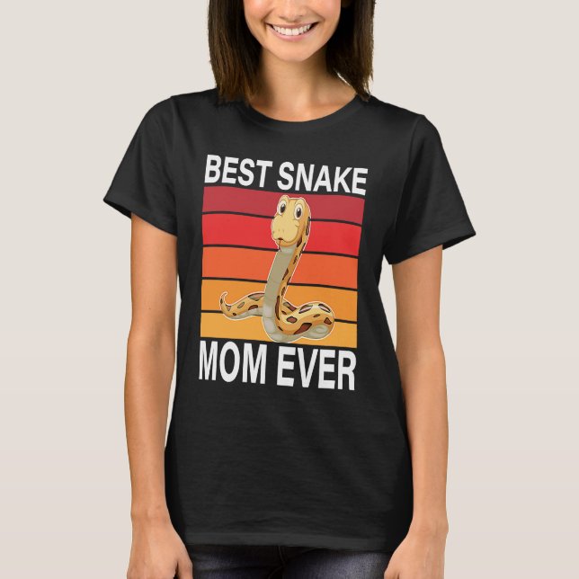Best Snake Mom Ever I Snake T-Shirt (Front)