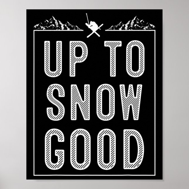Best Snowboard Skiing Ride Gift Cute Skiers Men Wo Poster (Front)