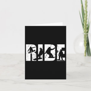 Best Snowboarding Art Dad Men Father Snowboard Sno Card