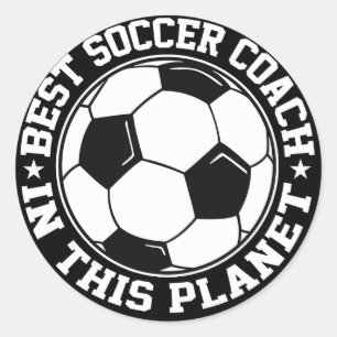 Best Soccer Coach Classic Round Sticker