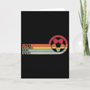 Best Soccer Coach Dad Of All Time Card