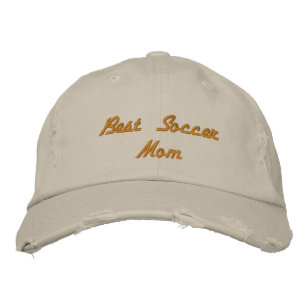Best Soccer Mum Distressed Baseball Cap