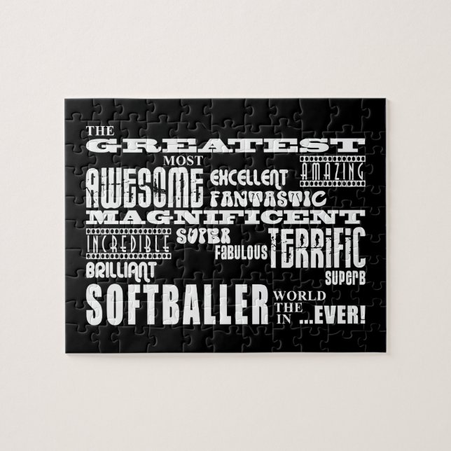 Best Softballers : Greatest Softballer Jigsaw Puzzle (Horizontal)