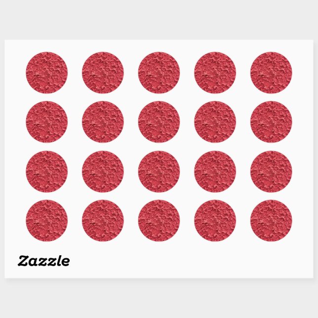 Best Solid Colour And Texture Classic Round Sticke Sticker (Sheet)
