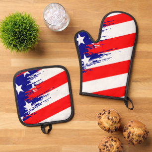 Best Solid Colour Silver Quilted Heat Protection Oven Mitt & Pot Holder Set