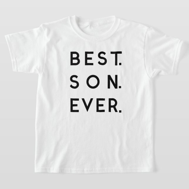 Best Son Ever Best Mum Ever Mother's Day Matching  T-Shirt (Laydown)