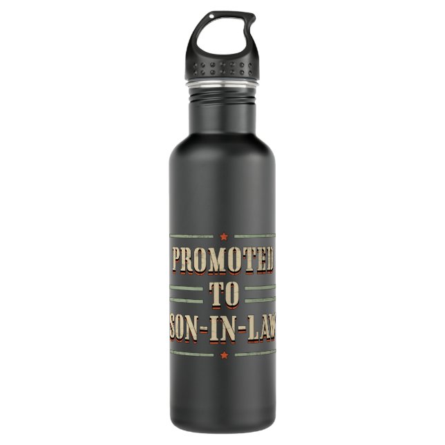 Best Son In Law Awesome Son Proud Gift Idea 710 Ml Water Bottle (Front)