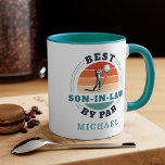 Best Son in Law By Par Retro Birthday Personalised Mug<br><div class="desc">Retro Best Son-in-Law By Par design you can customise for the recipient of this cute golf theme design. Perfect gift for Father's Day or grandfather's birthday. The text "Son-in-Law" can be customised with any dad moniker by clicking the "Personalise" button above. Add a name to make it even more special...</div>