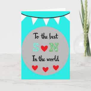 Best Son In The World Greeting Card