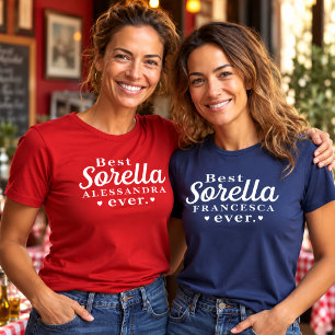 Best Sorella (Italian Sister) Ever Personalised T-Shirt