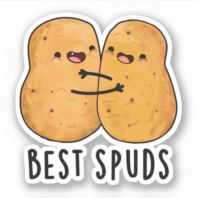 Best Spuds Funny Best Buddies Potato Pun  (Front)