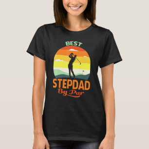 Best Stepdad By Par Fathers Day Golf T-Shirt
