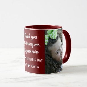 Best StepDad Happy Father's Day 2 Photo Collage Mug