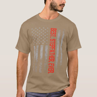 Best Stepfather Ever American Flag Camo FatherS vi T-Shirt