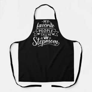 Best Stepmom Gift From Cute Blended Family Apron