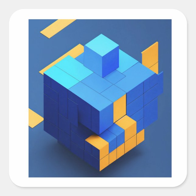 best stiker square sticker (Front)
