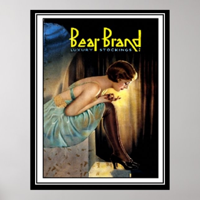 Best Stockings Ad Art Deco Style Print (Front)