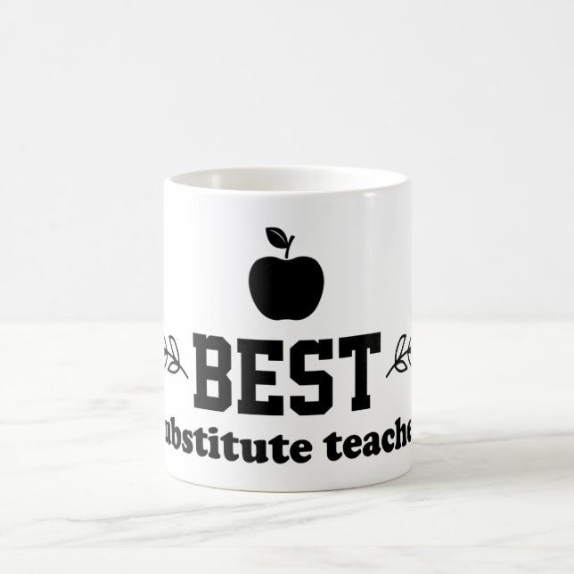 Best Substitute Teacher Coffee Mug (Center)