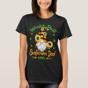 Best Sunflower Dad Funny Gardener Grandpa Hippie G T-Shirt